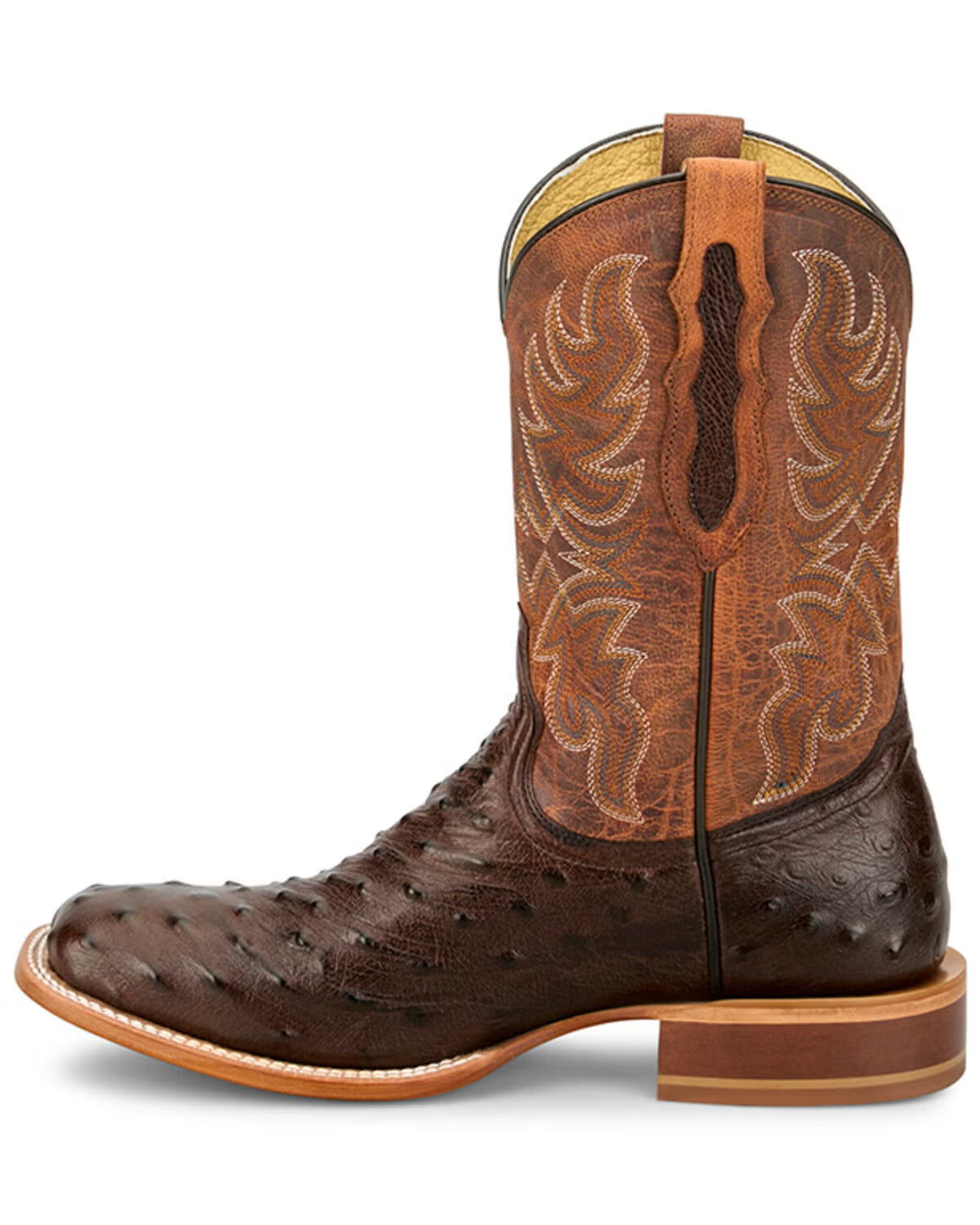 Tony Lama Men's Blaine Exotic Full Quill Ostrich Western Boots - Broad Square Toe RN3572
