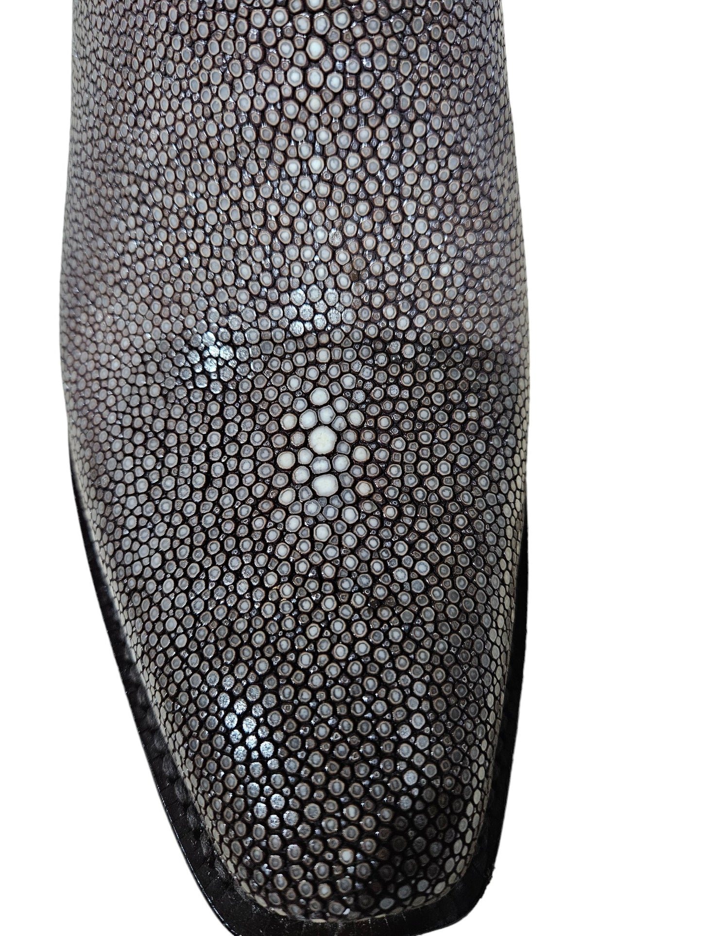 MEN'S BLACK JACK BROWN SANDED STINGRAY WESTERN BOOTS EXOTICS SBR3106-V4