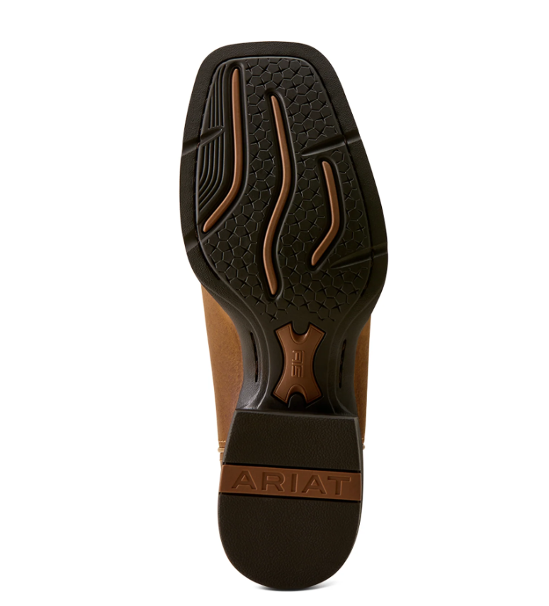 Ariat Men's Sport Colter Sorrel Crunch Wide Square Toe Western Boot 10080268