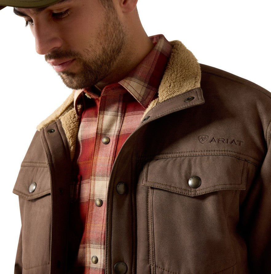 Ariat Men's Vernon Sherpa 2.0 Wren Faux Leather Jacket 10079402