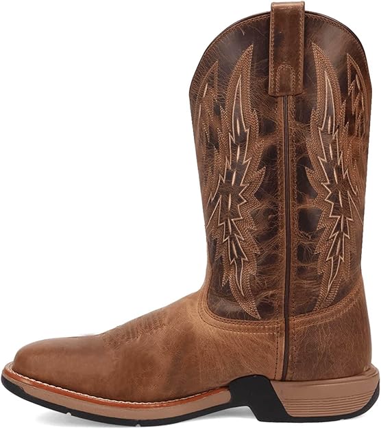 Laredo Vapor - Men's Tan/Brown Leather Cowboy Boots 8208
