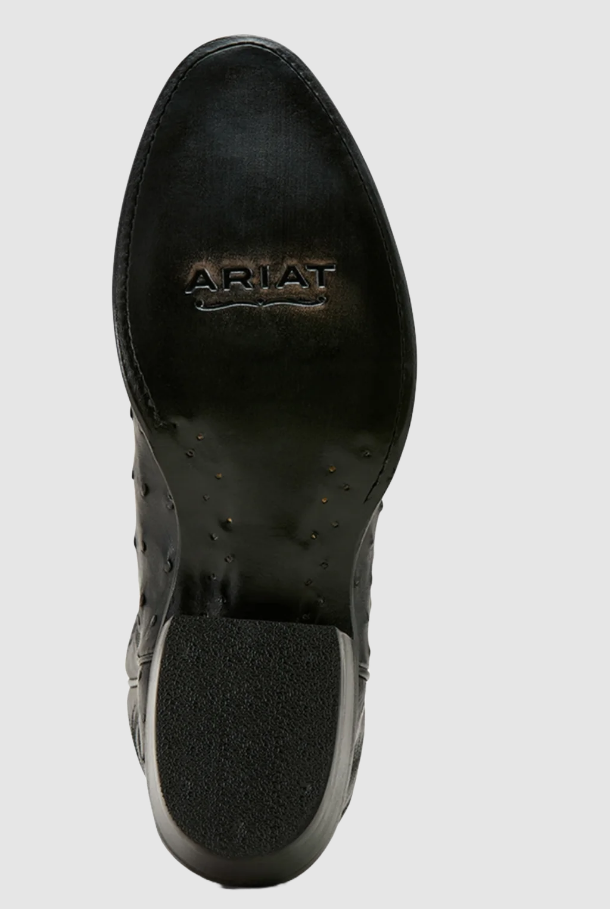 Ariat Men's Vesper Black Full Quill Ostrich Cowboy Boot 10058160