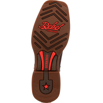 Men's Durango® Rebel™ Ultra-Lite Red/Brown Western Boot DDB0516