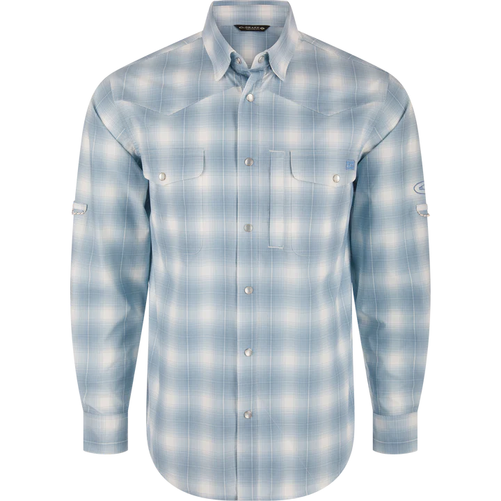 Drake Cinco Ranch Western Plaid Long Sleeve Shirt DS2236-RWS