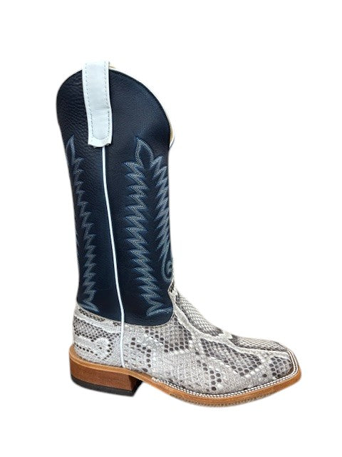 Men's Anderson Bean Exotic Burmese Natural Python Cowboy Boots 339922
