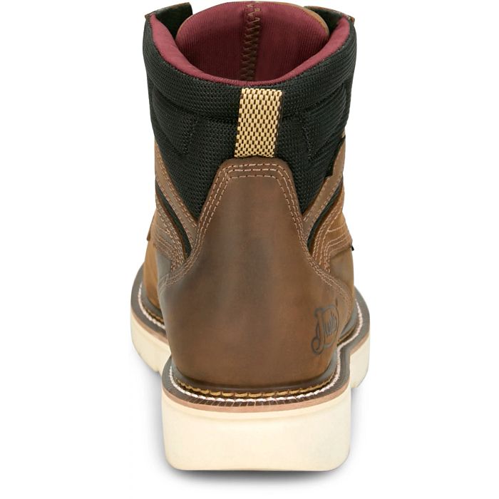 MEN'S JUSTIN Bristol 6" Steel Toe WORK BOOTS HW687