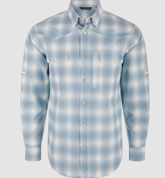 Drake Cinco Ranch Western Plaid Long Sleeve Shirt DS2236-RWS