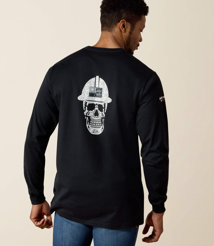 ARIAT Men's Flame Resistant Roughneck Skull Long Sleeved Shirt 10026434-X BIG AND TALL