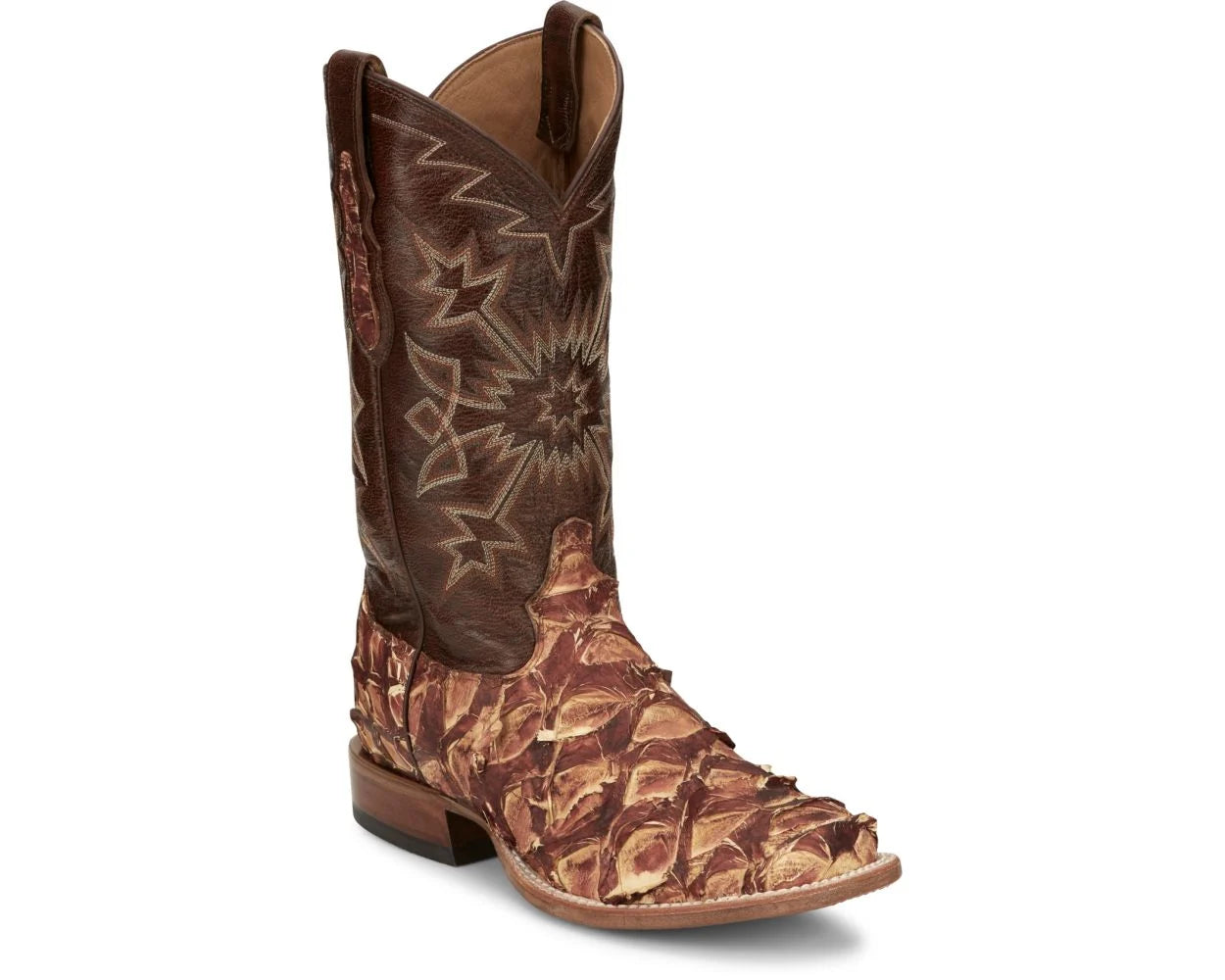 Tony Lama Men's Leon 13" Pirarucu Square Toe Style #EP8272