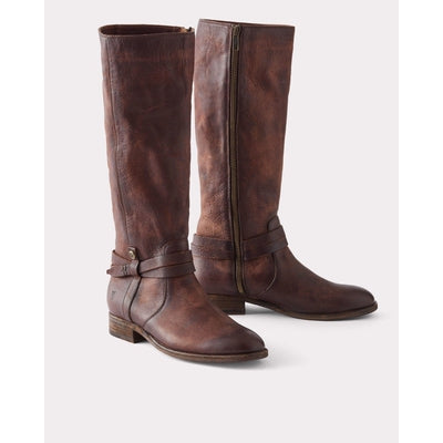 FRYE MELISSA BELTED TALL BOOTS REDWOOD 70500