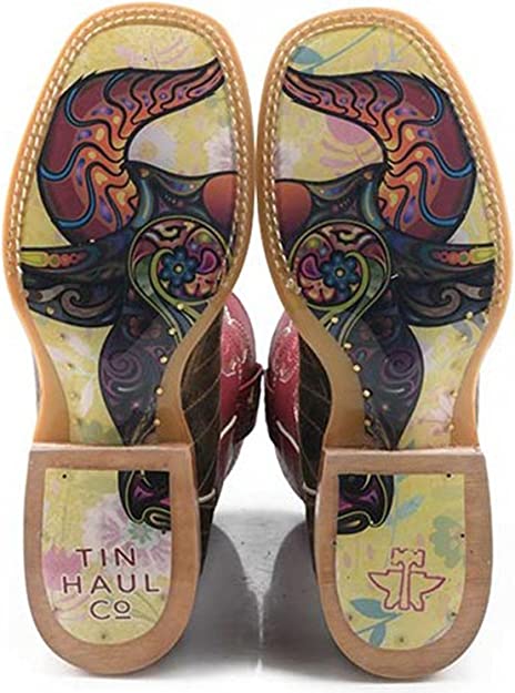 Tin Haul Women's Super Nova Star Western Boots - Broad Square Toe 14-021-0007-1472