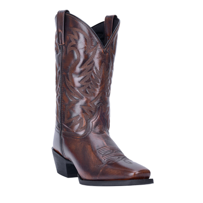 Bottes De Cowboy Laredo 1225 Marron Taille 8 EE - Cuir, Lacets, Neuves Avec Emballage