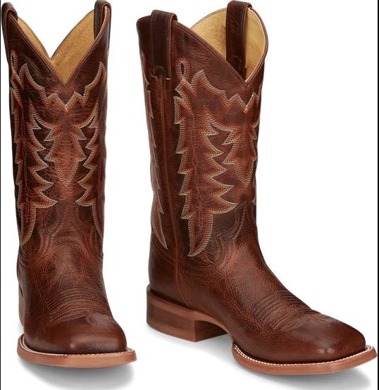 JUSTIN BRANDS MEN'S CARSEN WIDE SQUARE TOE BOOT #CJ2030