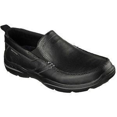 SKECHERS HARPER FORDE RELAXED FIT MENS CASUAL SHOES 64858 BLK SKECHERS HARPER FORDE RELAXED FIT MENS CASUAL SHOES 64858 BLK