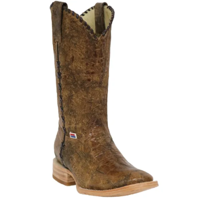 2166 - RockinLeather Ladies Brown Crater Western Boots w/Whip Stitch