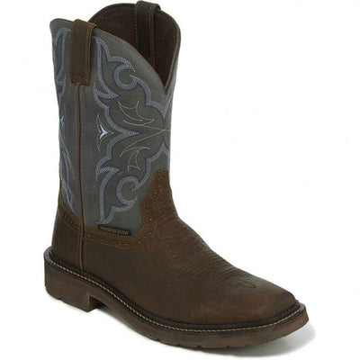 WK4312/SE4312 Justin Original Men's Amarillo WP Work Boots - Slate