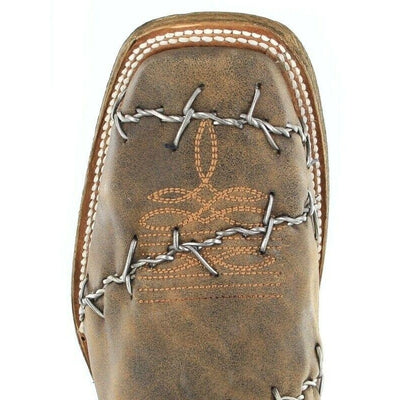 Mens Corral A3532 Brown Woven Square toe Leather Cowboy Boots