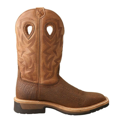 MLCCW05 Twisted X Men's Lite Cowboy Western Work Boot - Wide Square Toe - COMP TOE