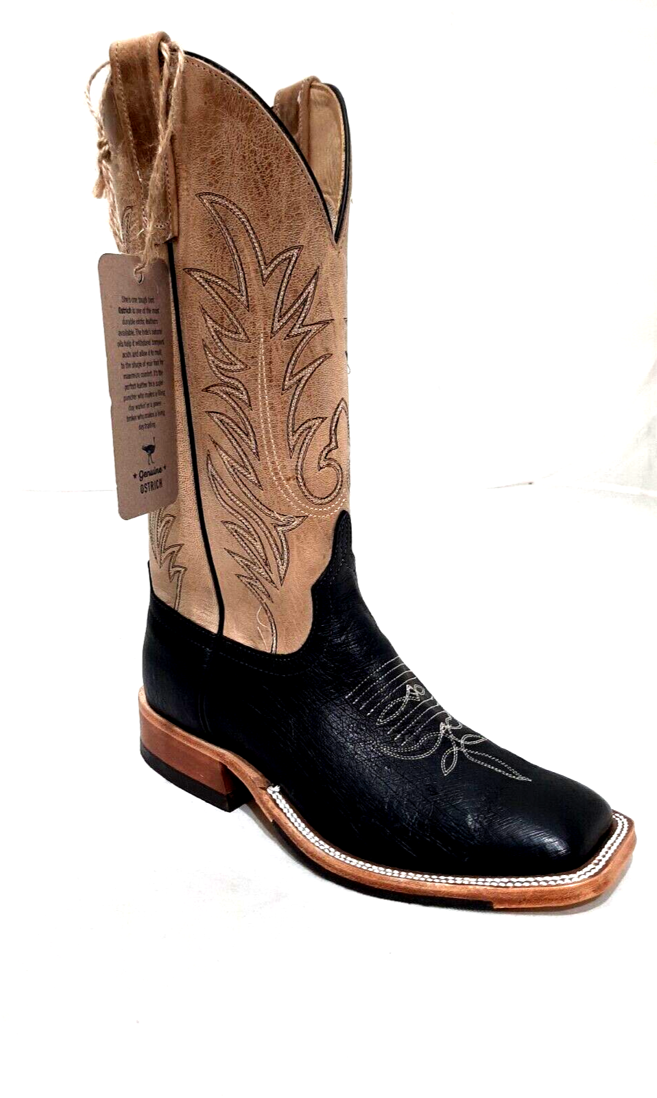 Anderson bean ostrich steel toe shop boots