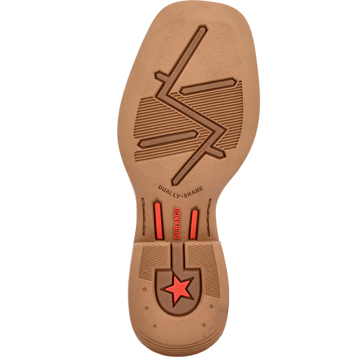 Durango® Lil' Rebel Pro™ Little Kid's Trail Brown and White Western Boot DBT0242C
