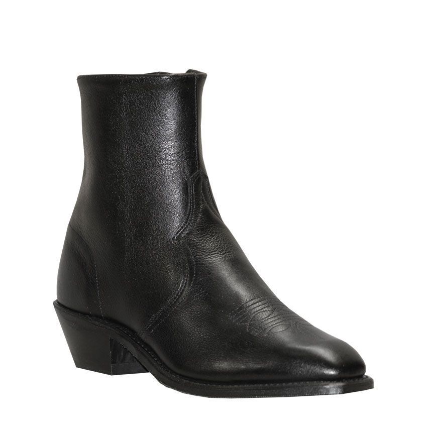 MEN'S ABILENE BLACK SHORT ZIP WESTERN DRESS BOOTS 6464
