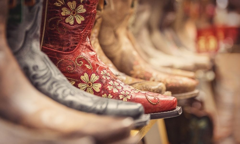 A Close-Up Look at Stitching Patterns in Cowboy Boots