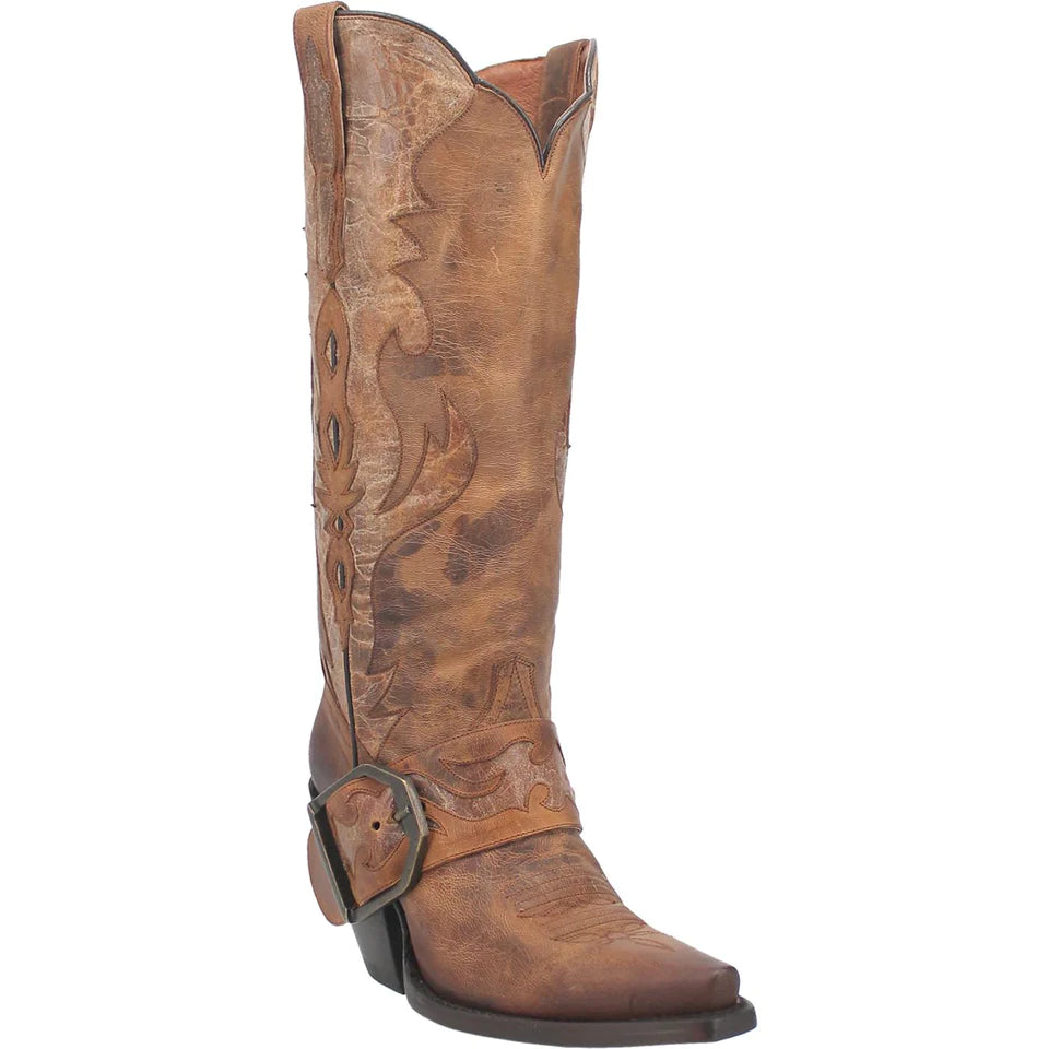 Women's Dan Post Sydney Leather Boots Handcrafted Brown DP4205