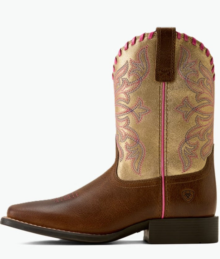 Ariat Girls' Sundown Performance Western Boots - Broad Square Toe 10080276