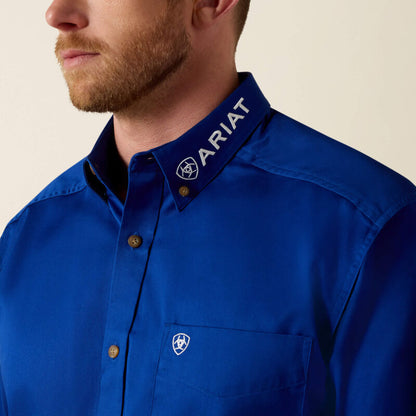 Men's Ariat Team Logo Twill Classic Fit Shirt ULTRAMARINE 10017498