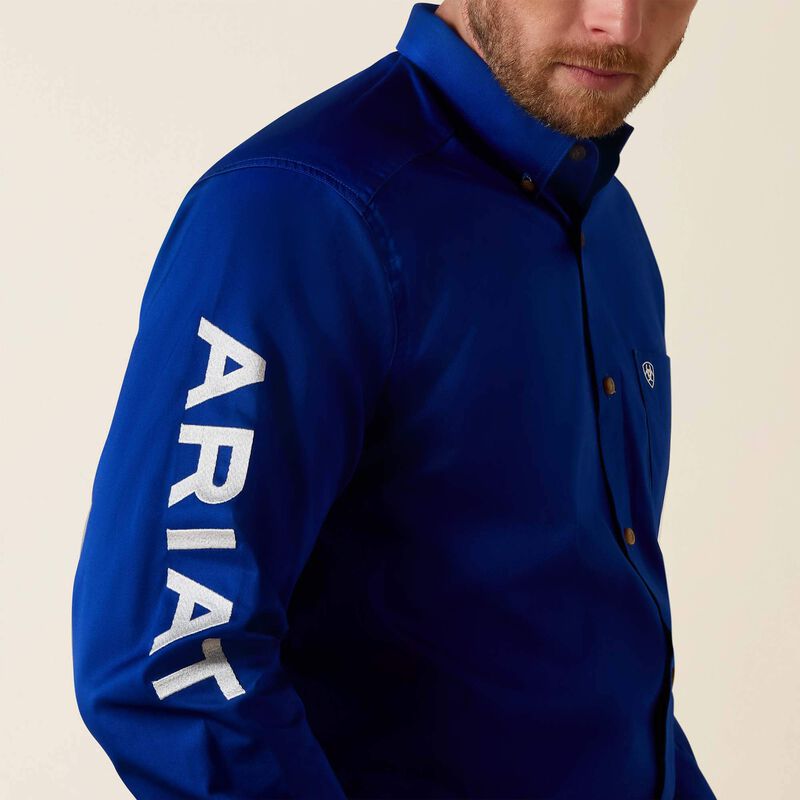 Men's Ariat Team Logo Twill Classic Fit Shirt ULTRAMARINE 10017498