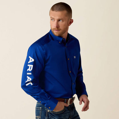 Men's Ariat Team Logo Twill Classic Fit Shirt ULTRAMARINE 10017498