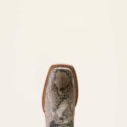 ARIAT MEN'S 10047081 Dry Gulch Cowboy Boot AN PYTHON|ANCIENT BLACK