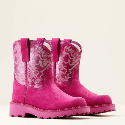 ARIAT WOMEN'S Style No. 10050997 Fatbaby Western Boot HOTTEST PINK|PINK METALLIC
