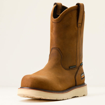 ARIAT MEN'S 10053613 Rebar Wedge Pull-On Waterproof Composite Toe Work Boot
