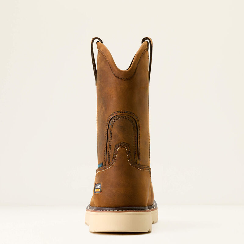 ARIAT MEN'S 10053613 Rebar Wedge Pull-On Waterproof Composite Toe Work Boot