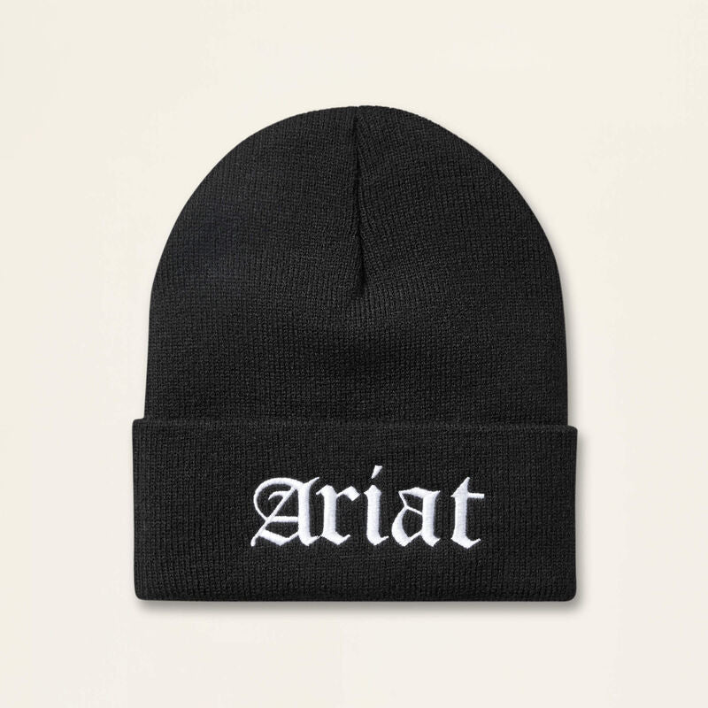 Men's Ariat  OS Rebar Beanie Embroidered Green 10063161 / Black 10063162