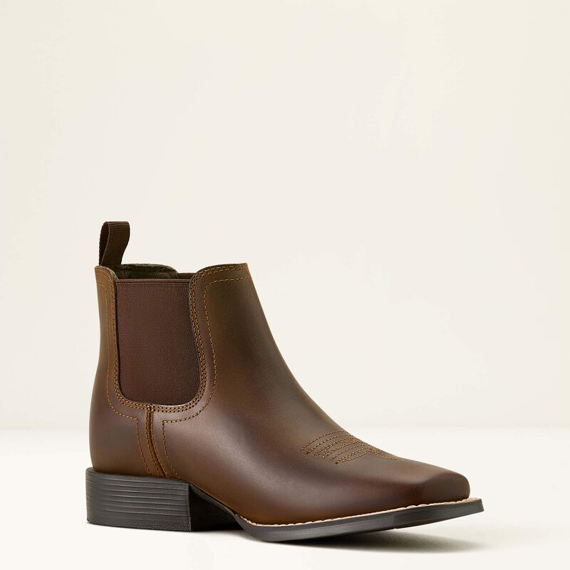 KIDS/YOUTH ARIAT  Booker Chelsea Wide Square Toe Western Boot 10063824