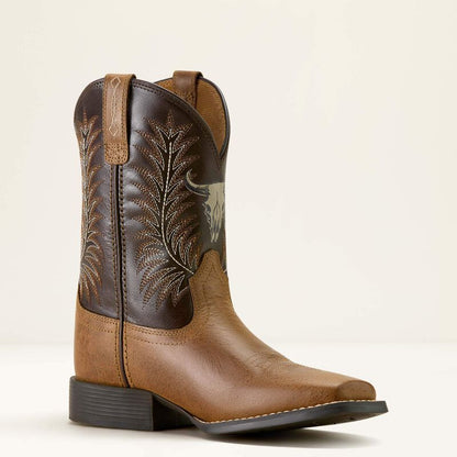 Kids Ariat Stampede Wide Square Toe Western Boot 10063827