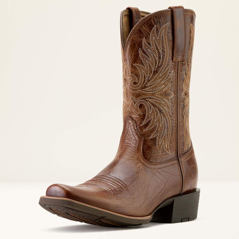 Men's Ariat Sport Narrow Cutter Toe Brown Cowboy Boot 10063959