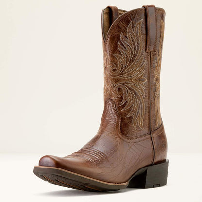 Men's Ariat Sport Narrow Cutter Toe  Brown Cowboy Boot 10063959