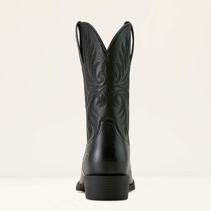 Men's Ariat Sport Narrow Cutter Toe  Black Cowboy Boot 10063960