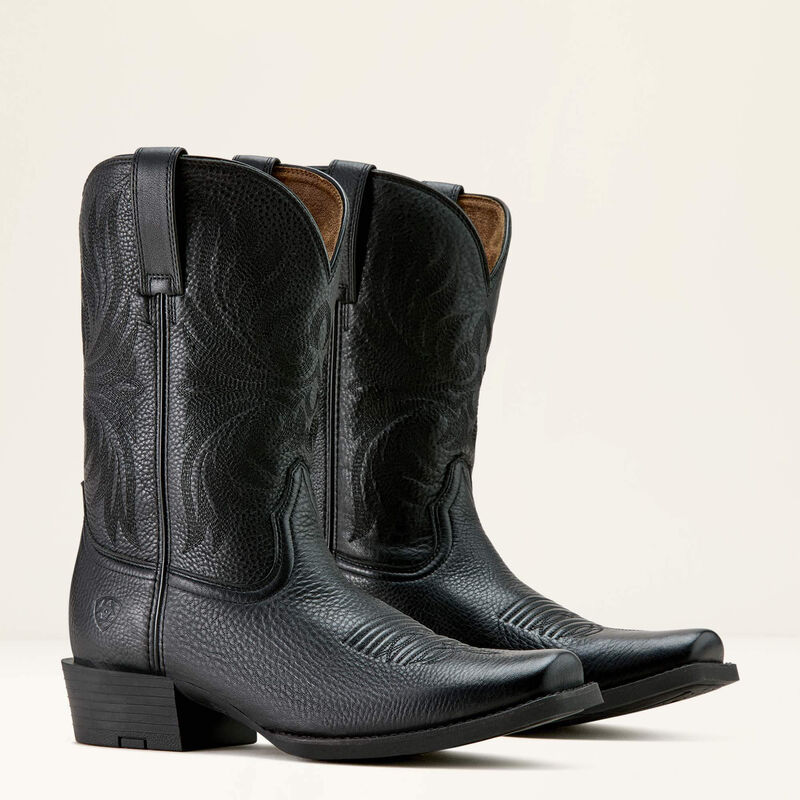 Men's Ariat Sport Narrow Cutter Toe  Black Cowboy Boot 10063960