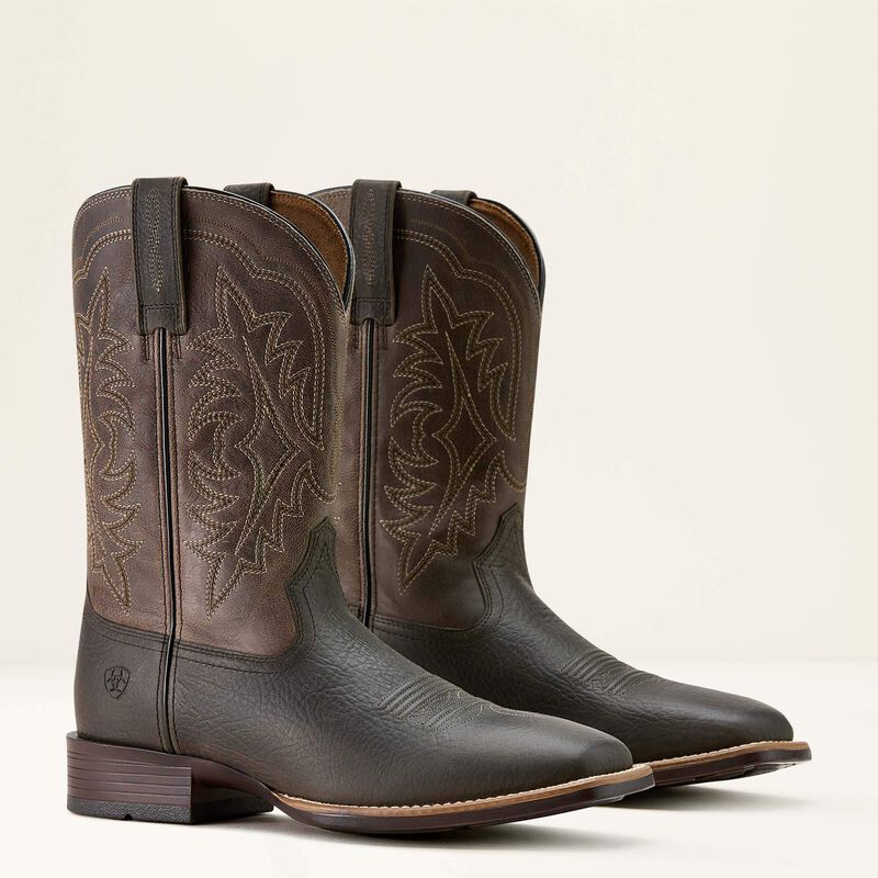 Men's Ariat Ryden Smokey Brown Ultra Wide Square Toe Cowboy Boot 10063989