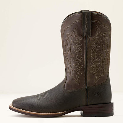 Men's Ariat Ryden Smokey Brown Ultra Wide Square Toe Cowboy Boot 10063989