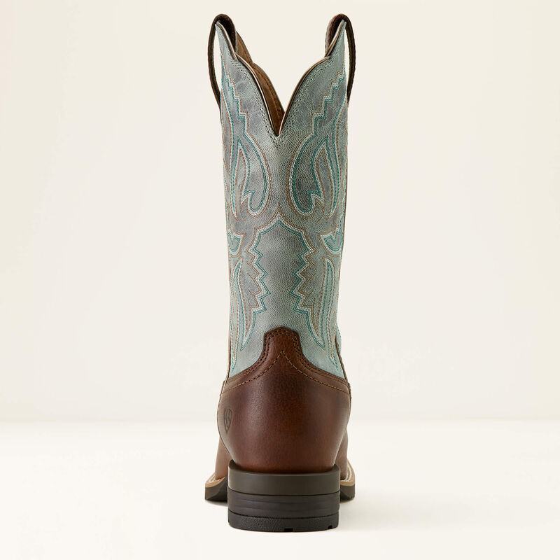 Ladies Ariat Hybrid Ranchwork Wide Square Toe Western Boot 10064003