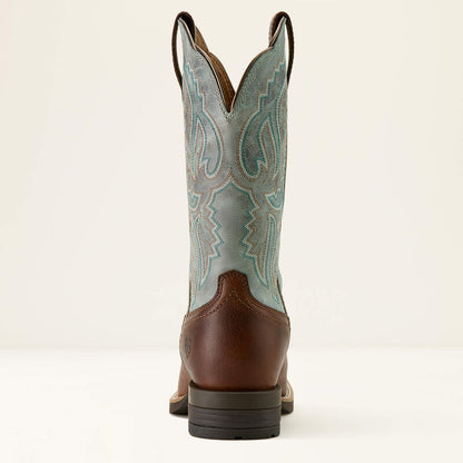 Ladies Ariat Hybrid Ranchwork Wide Square Toe Western Boot 10064003