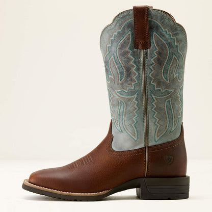 Ladies Ariat Hybrid Ranchwork Wide Square Toe Western Boot 10064003