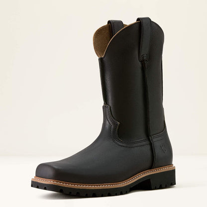 Men's Ariat Stoney Creek Black Mocha  Square Toe Western Boot 10064037