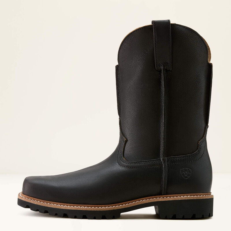 Men's Ariat Stoney Creek Black Mocha Square Toe Western Boot 10064037