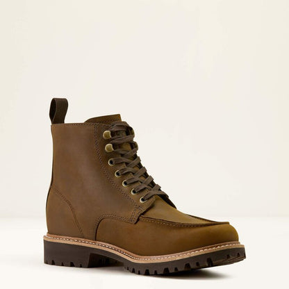 Men's Ariat Split Rock Distressed Dark Wheat Moc Toe Western Boot 100640400